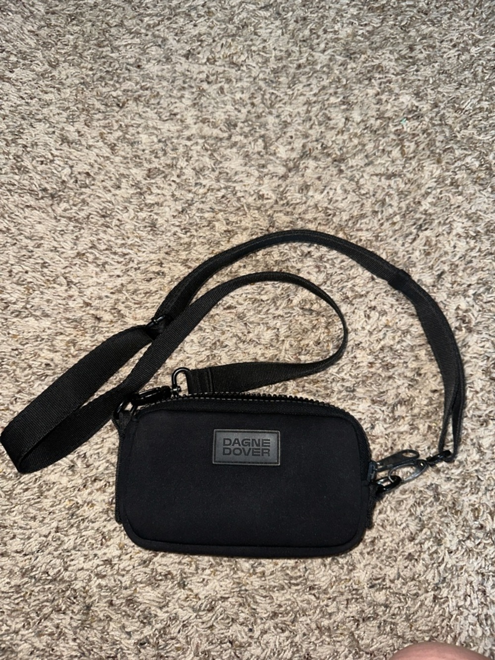Dagne Dover Black Mini Crossbody Pouch - Picture 2 of 7